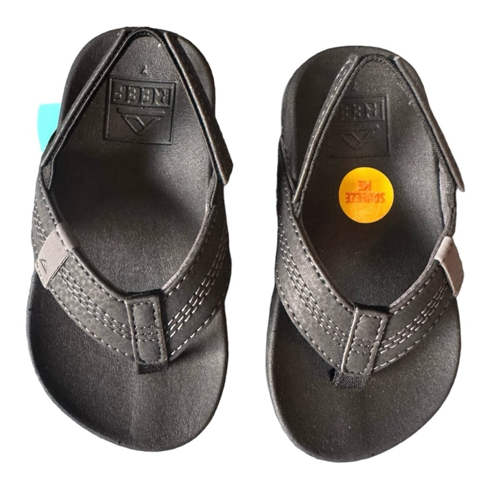 Reef Black Kids Flip Flops